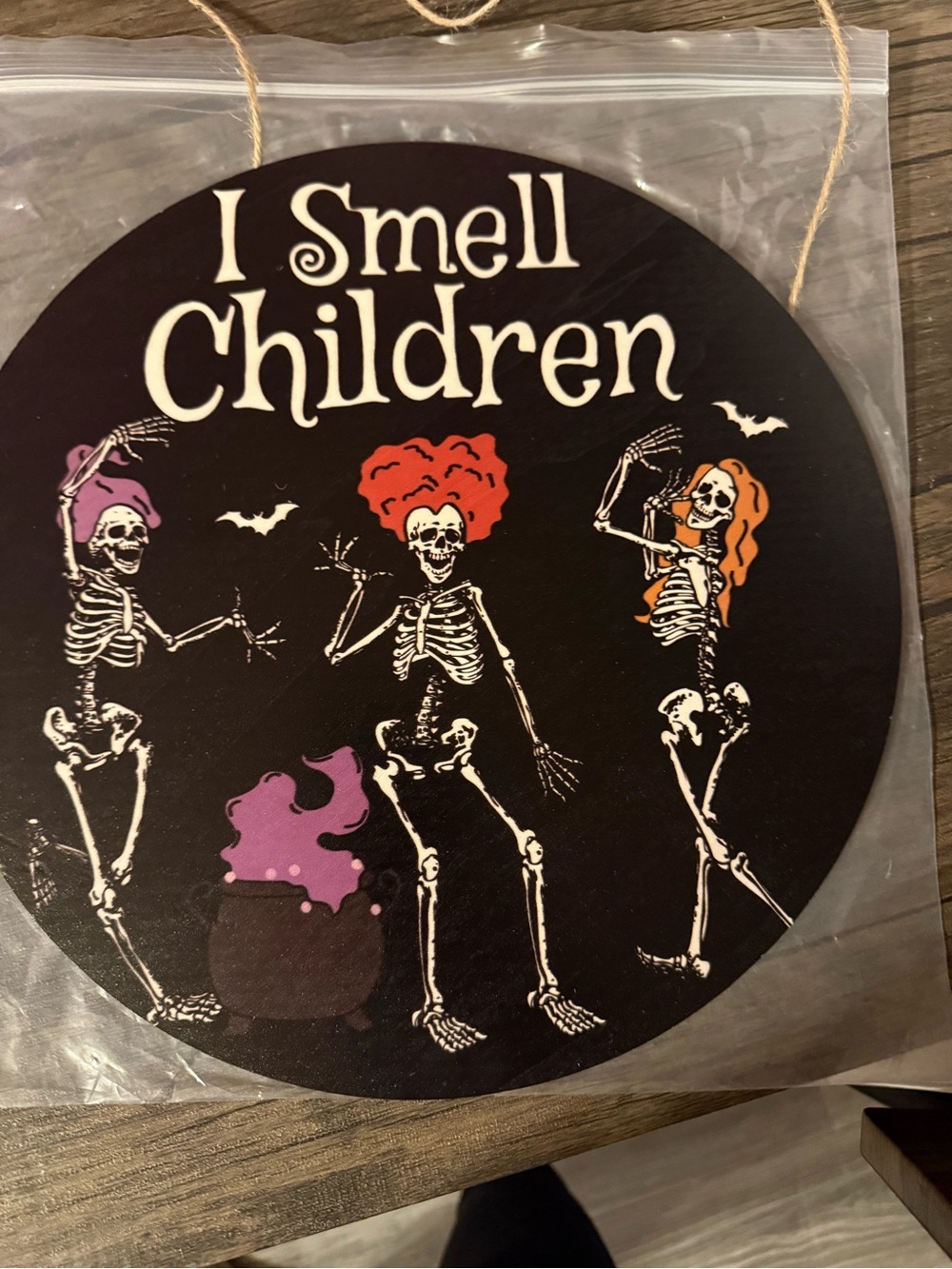 I Smell Children Halloween Wall Decor - Black with Orange & Purple Accents